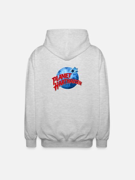 Planet Harthausen - Unisex Kapuzenjacke - Hellgrau meliert