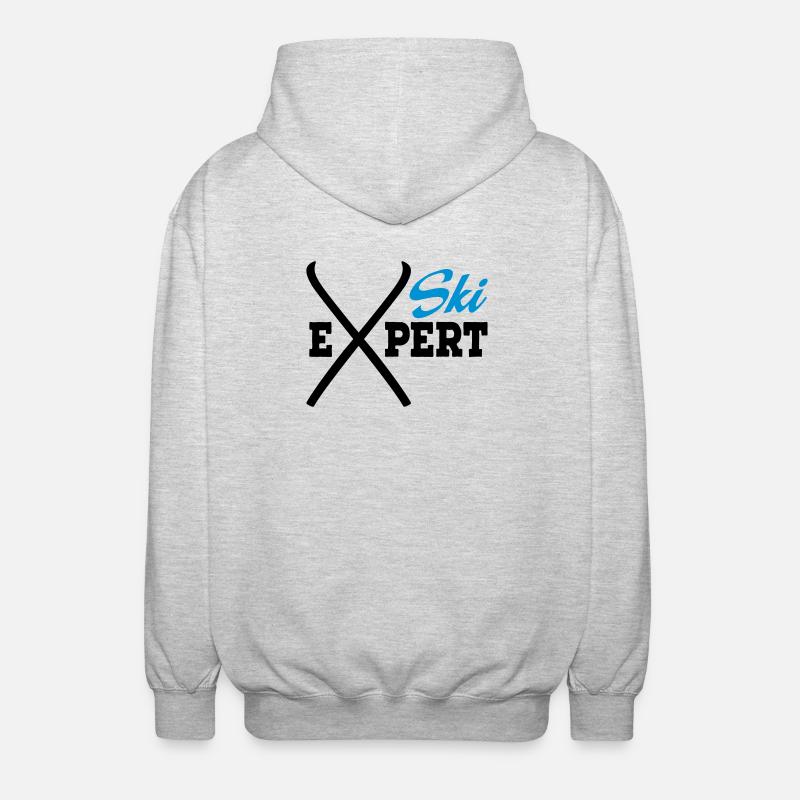 6254398 117220119 Ski - Unisex Kapuzenjacke - Hellgrau meliert