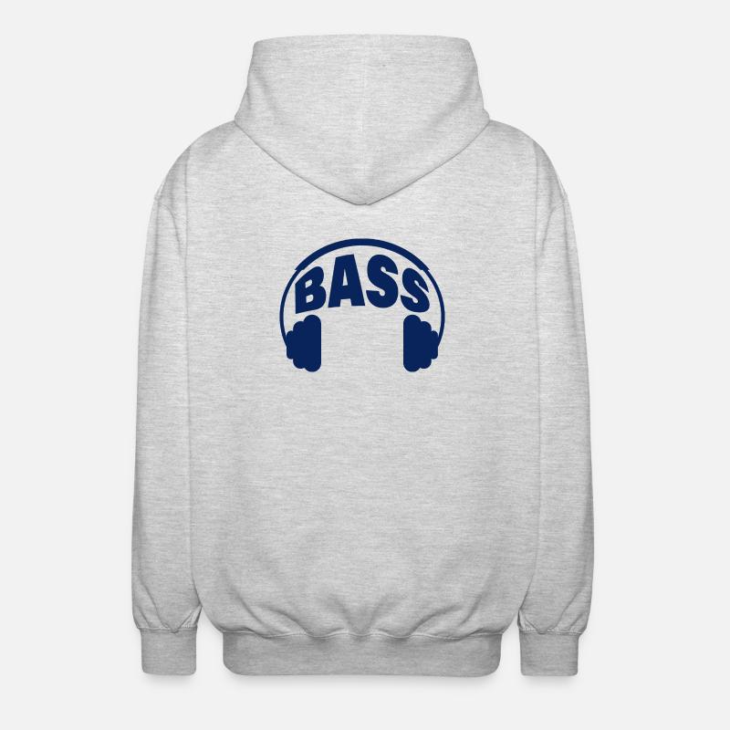 BASSE - Veste à capuche unisexe - gris clair chiné