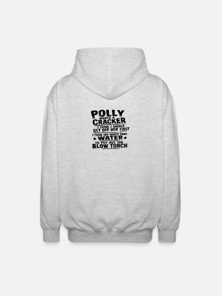 Polly - Unisex Kapuzenjacke - Hellgrau meliert