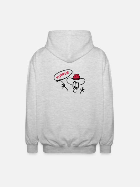 Cowboy - Unisex Hooded Jacket - light heather grey