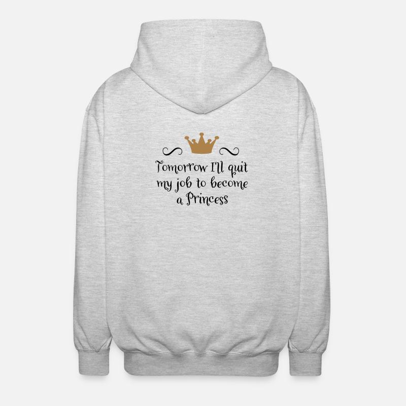 Princess - Unisex Hooded Jacket - light heather grey