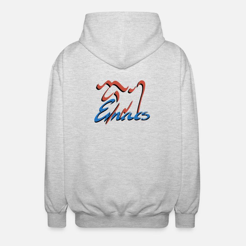 Emacs Programmierung Linux - Unisex Kapuzenjacke - Hellgrau meliert
