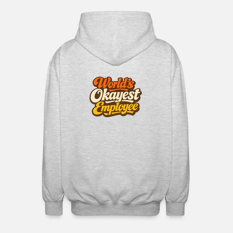 Der beste Mitarbeiter der Welt - Unisex Kapuzenjacke - Hellgrau meliert