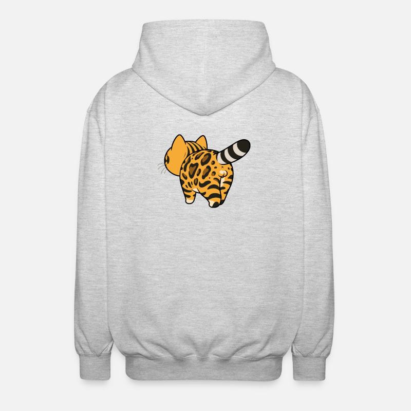 Leopard pattern converter - Unisex Hooded Jacket - light heather grey