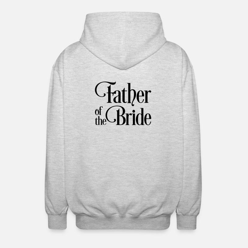 Vater der Braut - Unisex Kapuzenjacke - Hellgrau meliert