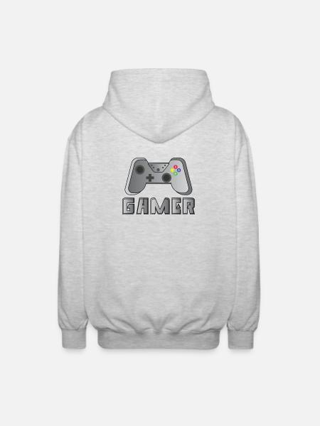 Gamer - Unisex Hooded Jacket - light heather grey
