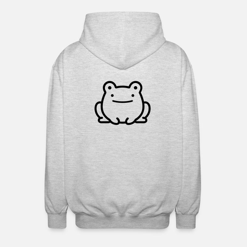 frog - Unisex Hooded Jacket - light heather grey