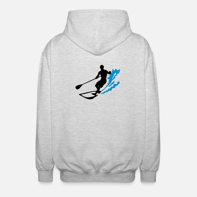 stand up paddling - Veste à capuche unisexe - gris clair chiné