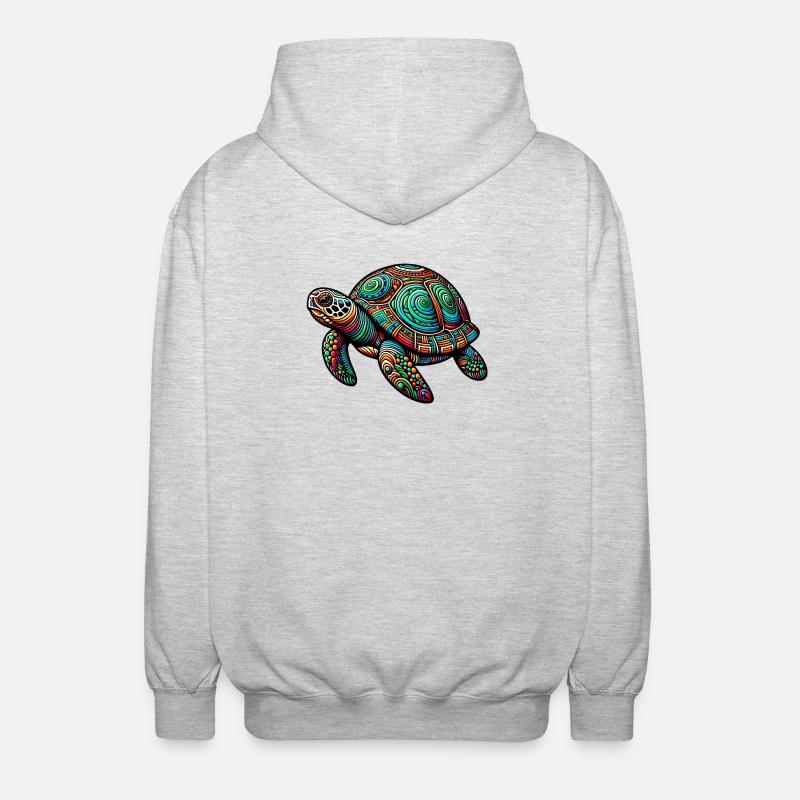 Turtle - Unisex Hooded Jacket - light heather grey