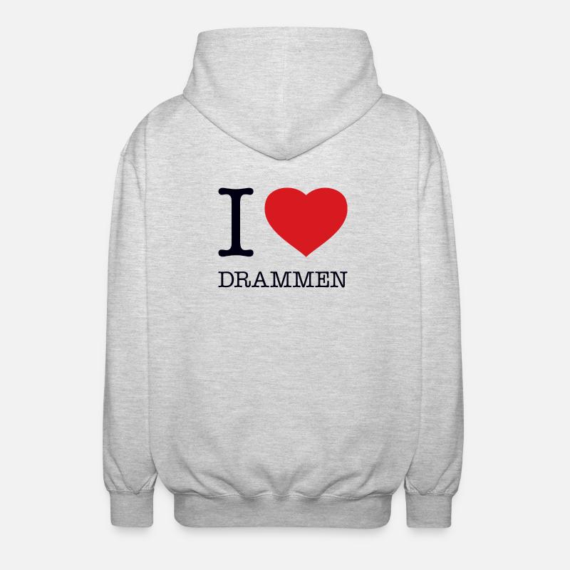 J’ADORE LES DRAMMEN - Veste à capuche unisexe - gris clair chiné