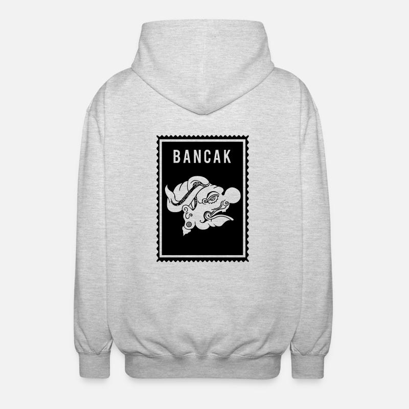 Bancak - Wayang - Unisex Kapuzenjacke - Hellgrau meliert