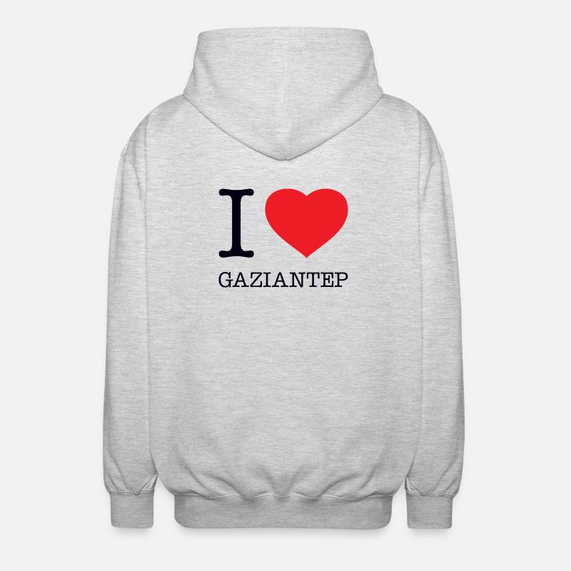 J’ADORE GAZIANTEP - Veste à capuche unisexe - gris clair chiné