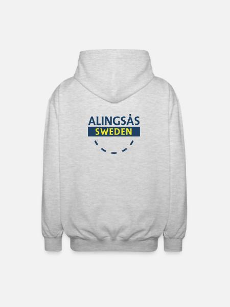 Alingsås Schweden Schild - Unisex Kapuzenjacke - Hellgrau meliert