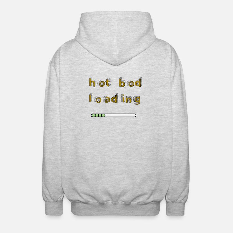 Hot Bod Loading - Unisex Hooded Jacket - light heather grey