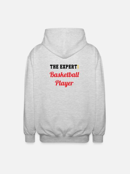 L'Expert du Basket - Veste à capuche unisexe - gris clair chiné