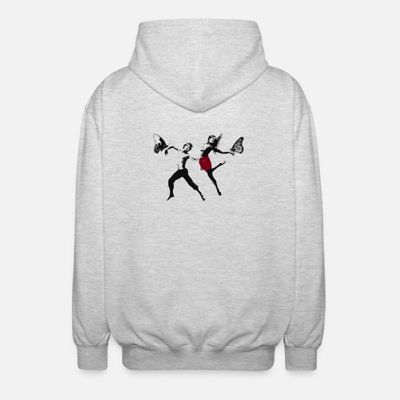 Moderne Dance - Unisex Kapuzenjacke - Hellgrau meliert
