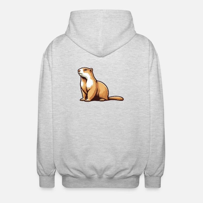 Marmotte - Veste à capuche unisexe - gris clair chiné