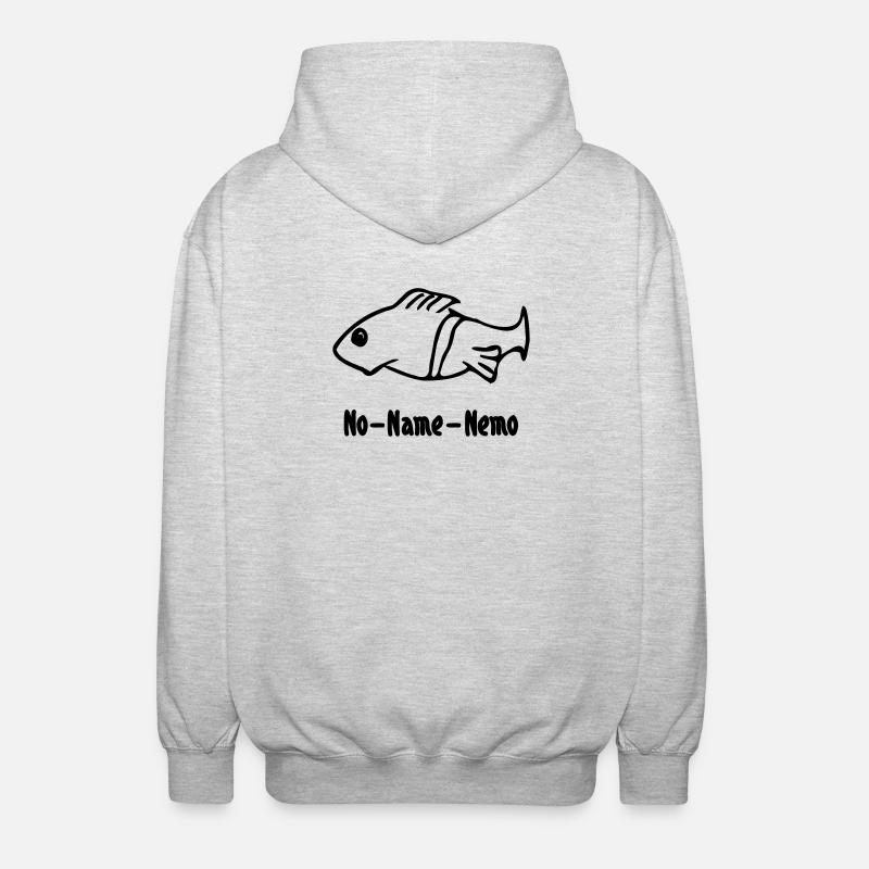 Poisson sans nom - Veste à capuche unisexe - gris clair chiné