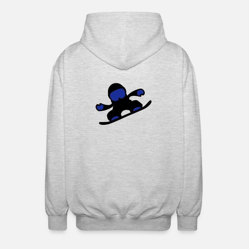 snowboardeuse - Veste à capuche unisexe - gris clair chiné