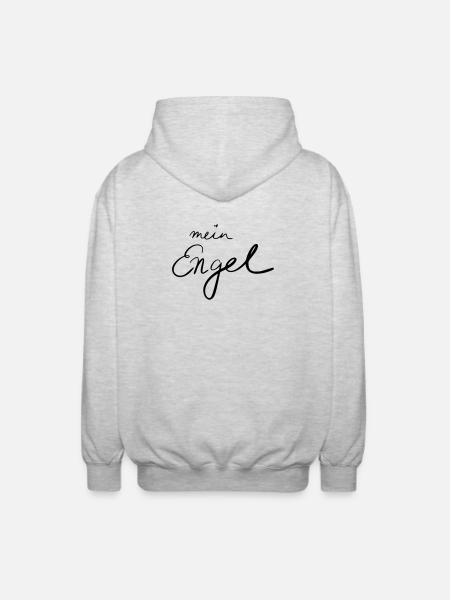 mein Engel - Unisex Kapuzenjacke - Hellgrau meliert
