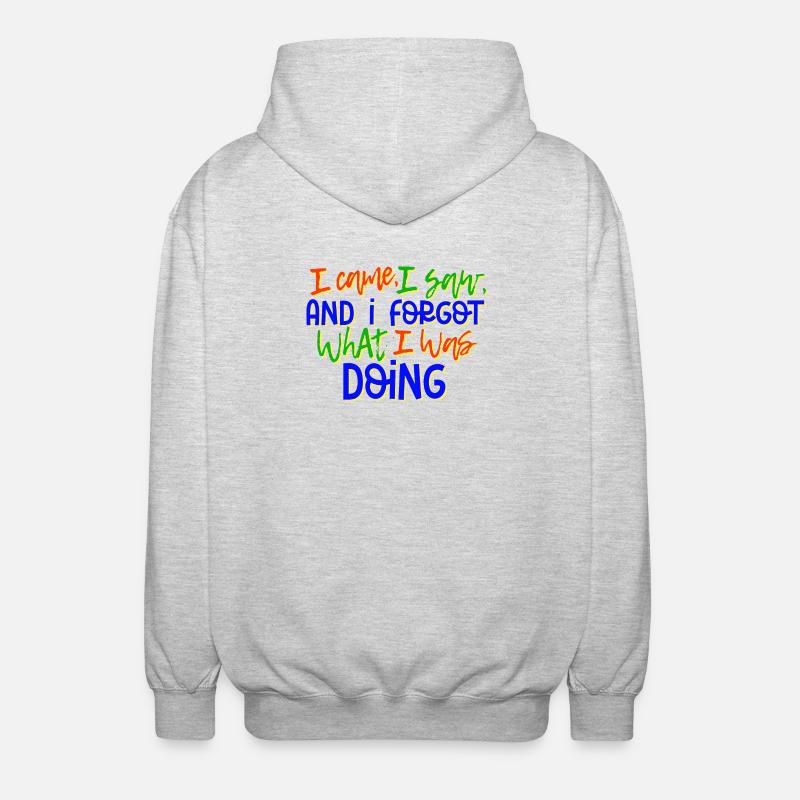 Humorvoll Statement Spruch Sprüche - Unisex Kapuzenjacke - Hellgrau meliert