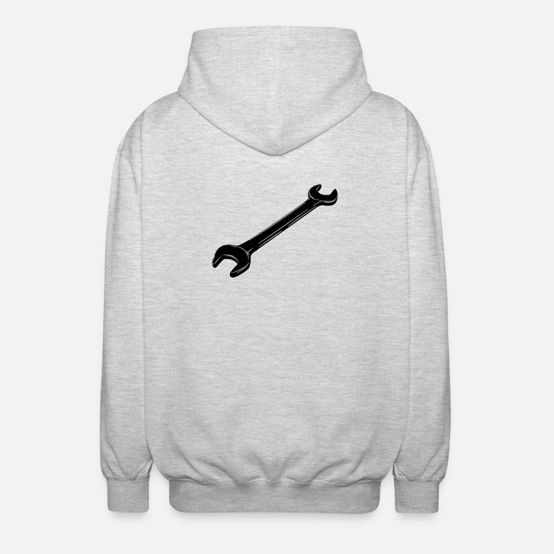 Spanner - Unisex Hooded Jacket - light heather grey