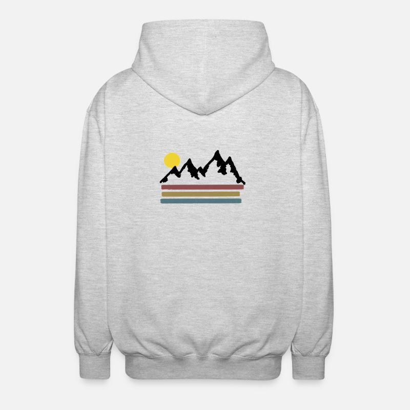 Explore and discover - Unisex Hooded Jacket - light heather grey