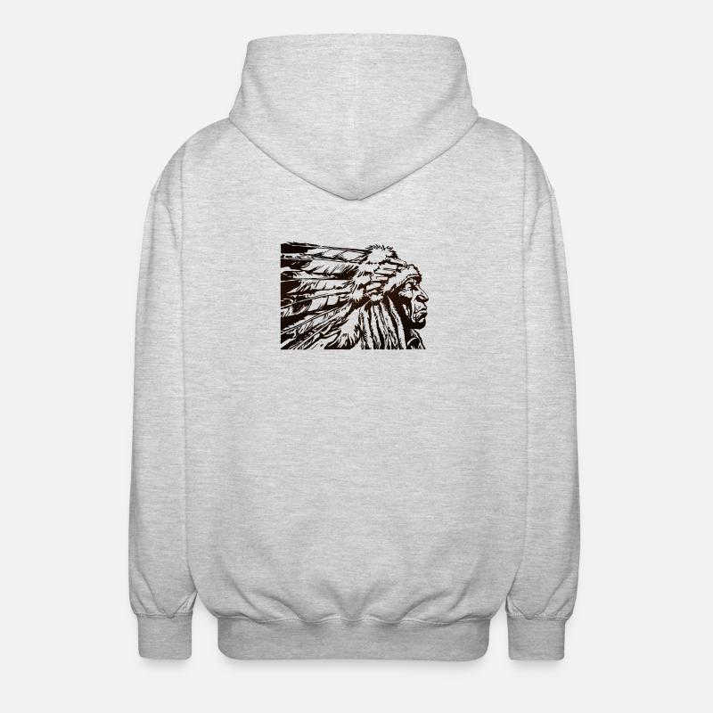 Chief - Veste à capuche unisexe - gris clair chiné