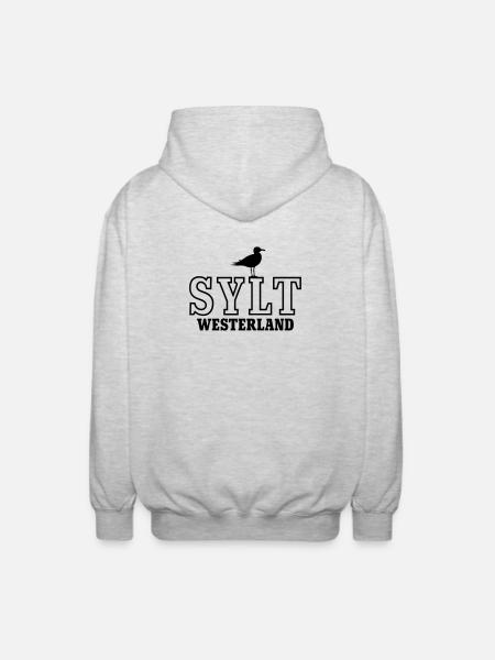 Sylt Westerland - Unisex Hooded Jacket - light heather grey