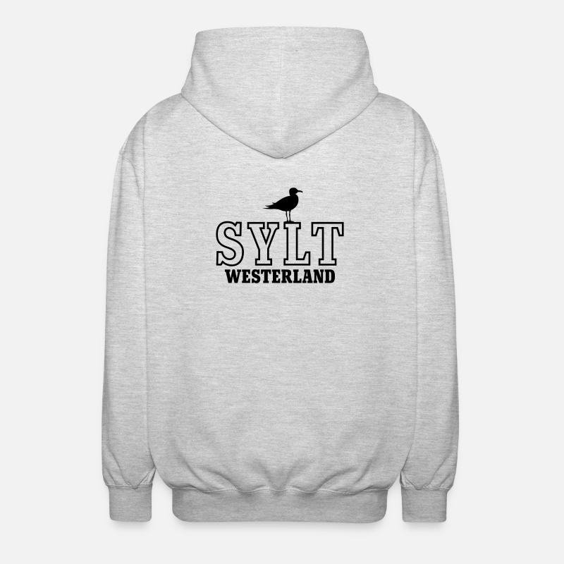 Sylt Westerland - Veste à capuche unisexe - gris clair chiné