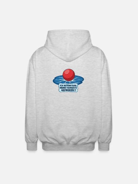 Fairways Frozen - Unisex Hooded Jacket - light heather grey