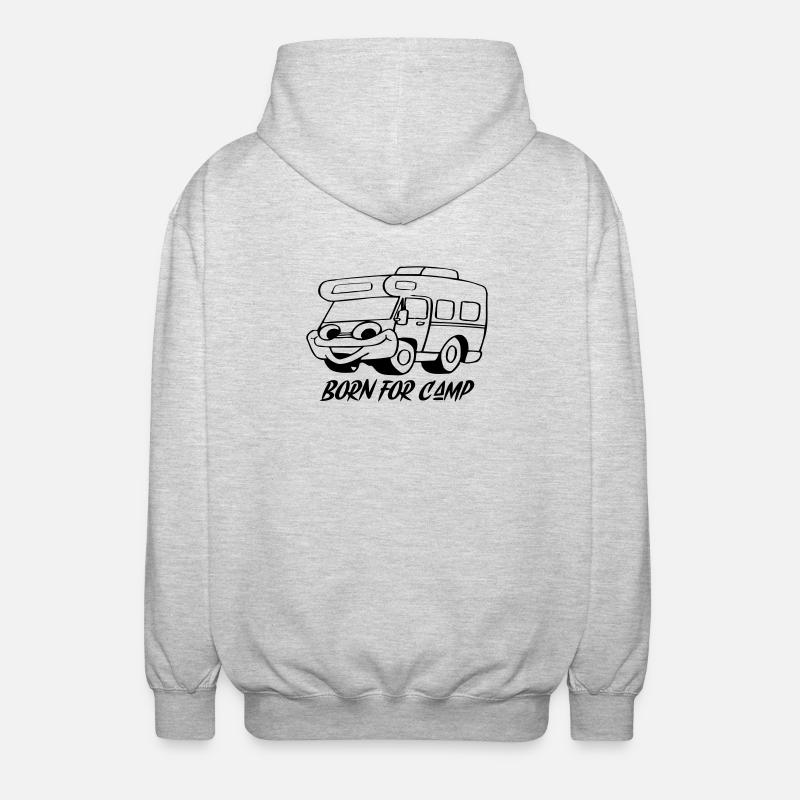 Born for Camp - Unisex Hooded Jacket - light heather grey