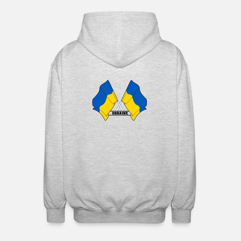 Ukraina - Luvjacka unisex - ljusgråmelerad