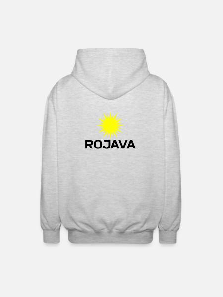 Rojava - Unisex Hooded Jacket - light heather grey