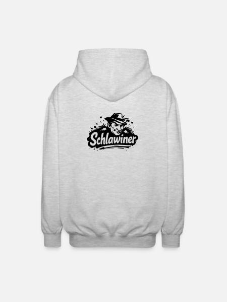 Schlawiner - Unisex Kapuzenjacke - Hellgrau meliert