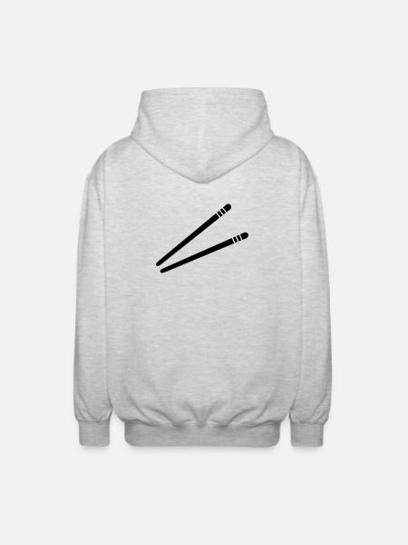 Chopstick - Unisex Hooded Jacket - light heather grey