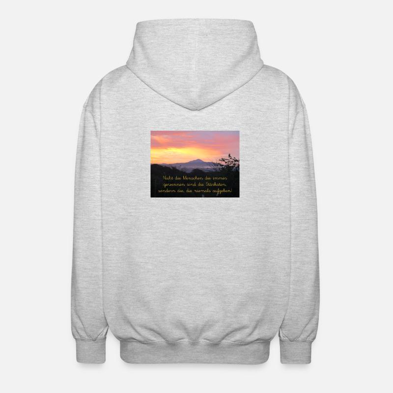 Stärke - Unisex Kapuzenjacke - Hellgrau meliert