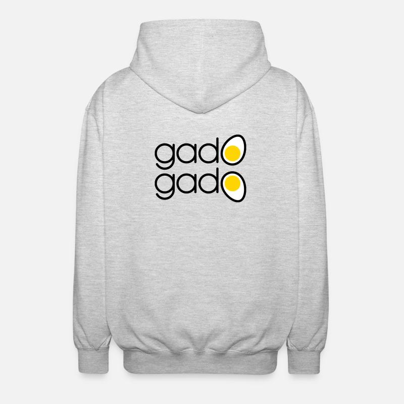 Indonesian Gado Gado - Unisex Hooded Jacket - light heather grey