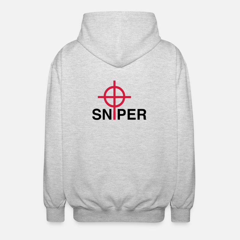 Sniper - Unisex Hooded Jacket - light heather grey