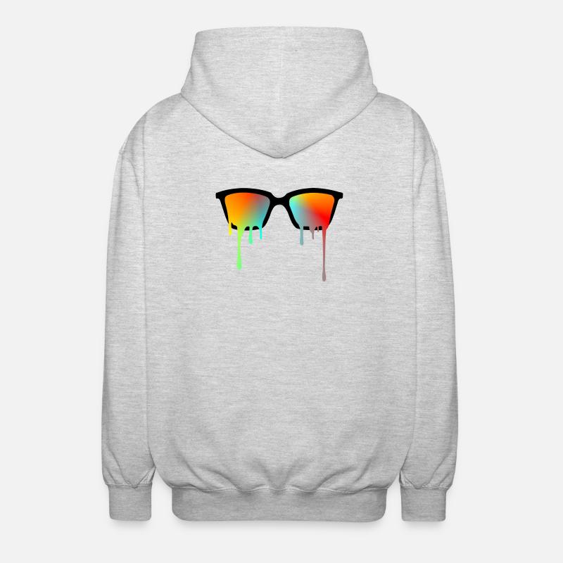 Lunettes de soleil - Veste à capuche unisexe - gris clair chiné