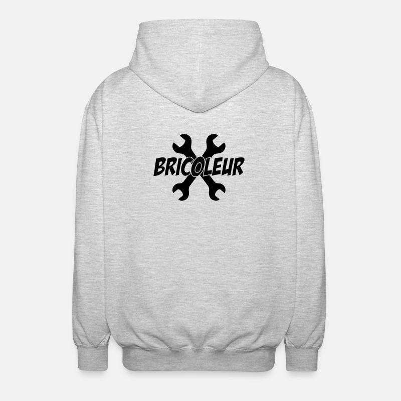 Bricoleur - Veste à capuche unisexe - gris clair chiné