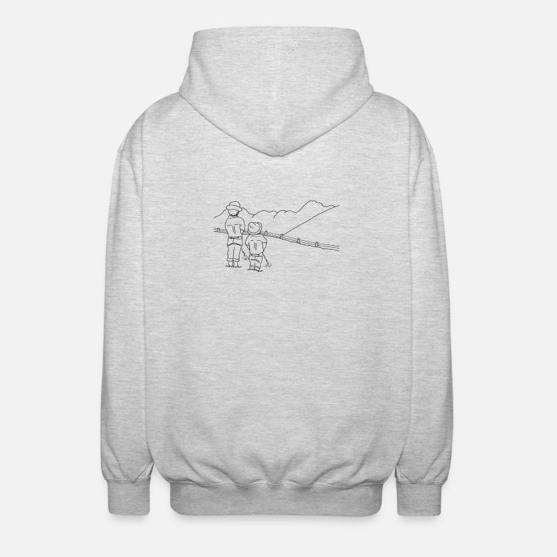 Biesler - Unisex Kapuzenjacke - Hellgrau meliert
