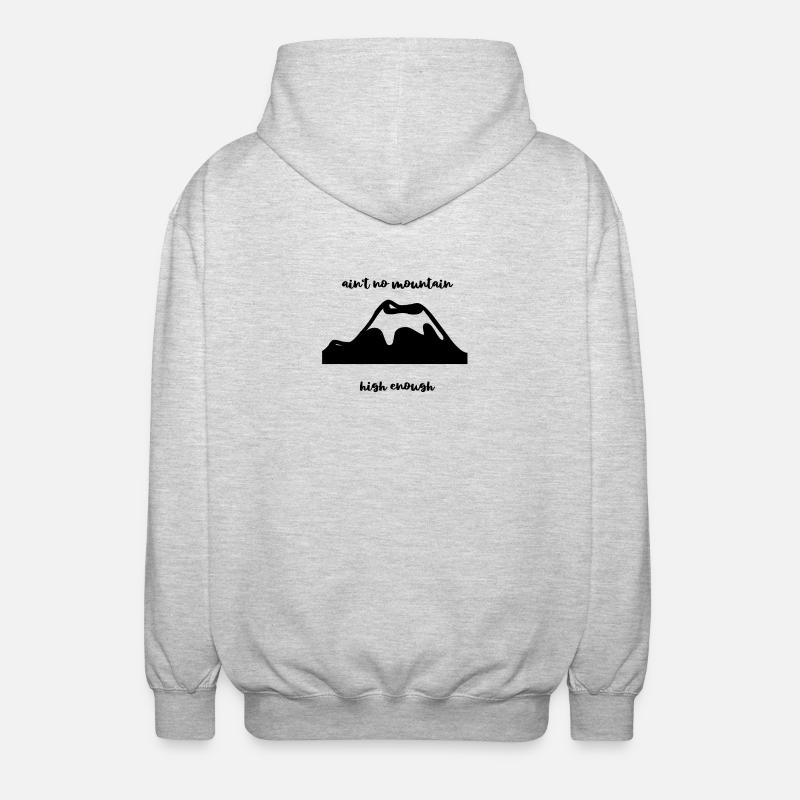 mountain - Unisex Kapuzenjacke - Hellgrau meliert