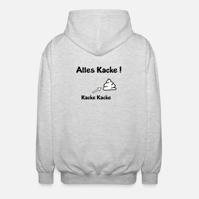 Everything is crap - Unisex Hooded Jacket - light heather grey