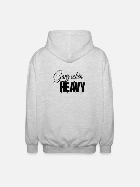 Quite nice heavy - Unisex Hooded Jacket - light heather grey