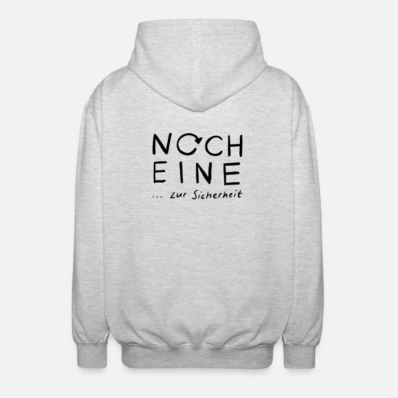 Noch eine...zur Sicherheit - Unisex Kapuzenjacke - Hellgrau meliert