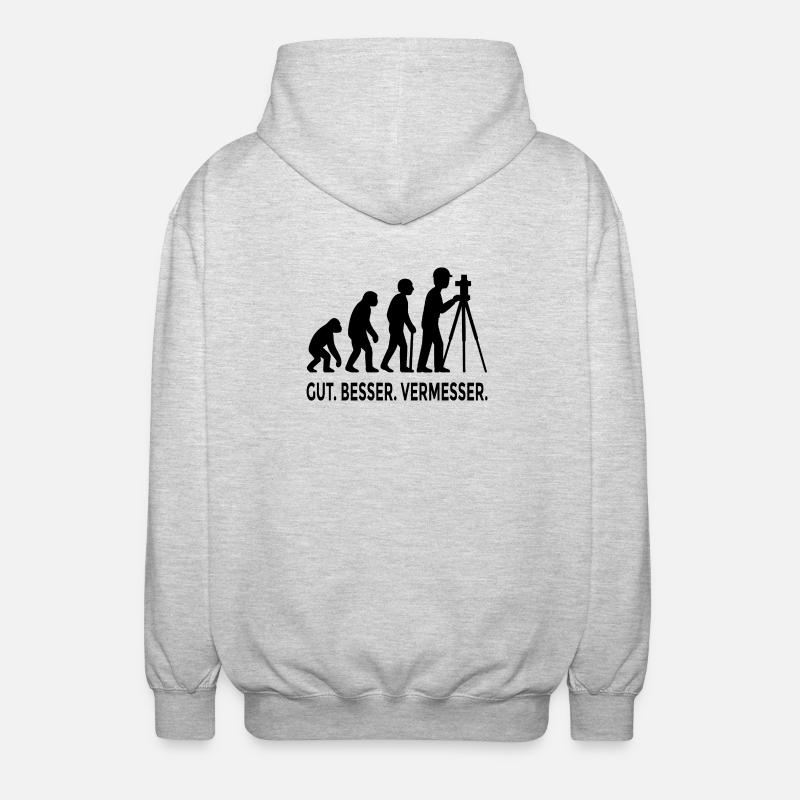 Good Better Surveyor Evolution - Unisex Hooded Jacket - light heather grey