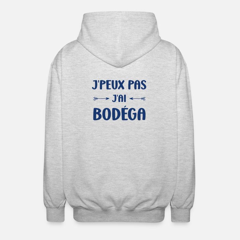J'peux pas j'ai Bodéga - Veste à capuche unisexe - gris clair chiné