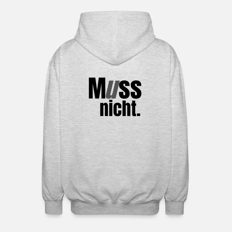 Ce n’est pas obligé de l’être - Veste à capuche unisexe - gris clair chiné